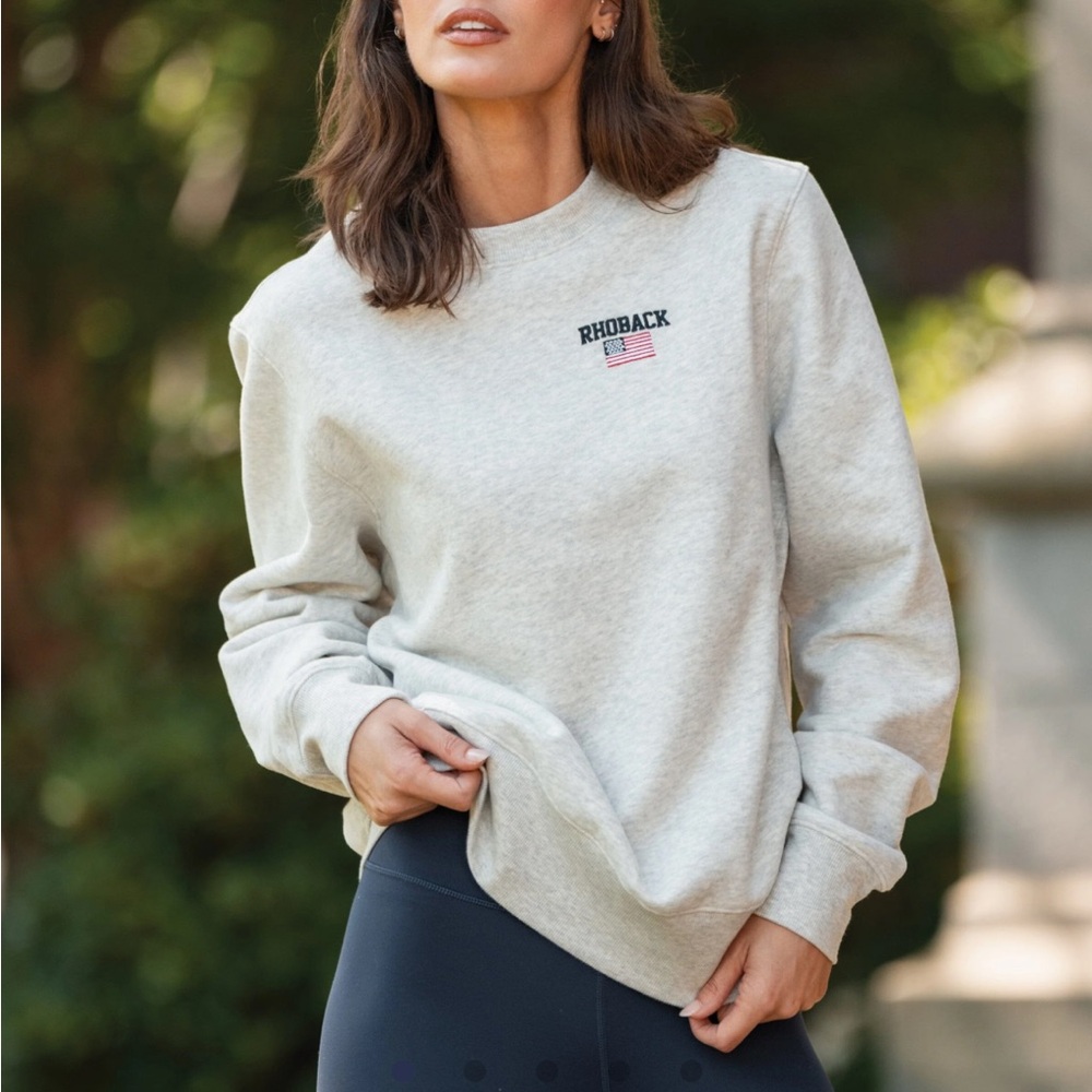 Rhoback Women's Light Gray Sweatshirt